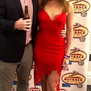 X by NBD Red Cocktail Dress